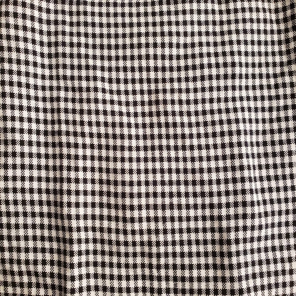 Set of 2 - Vintage Houndstooth & Gingham Print Pencil Skirts in Black/White Sz S - Picture 10 of 11